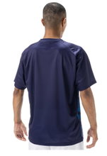 Yonex Sport T-shirt Crew Neck Club Team YM0033 (100% Polyester) 2025 navy blue Men's